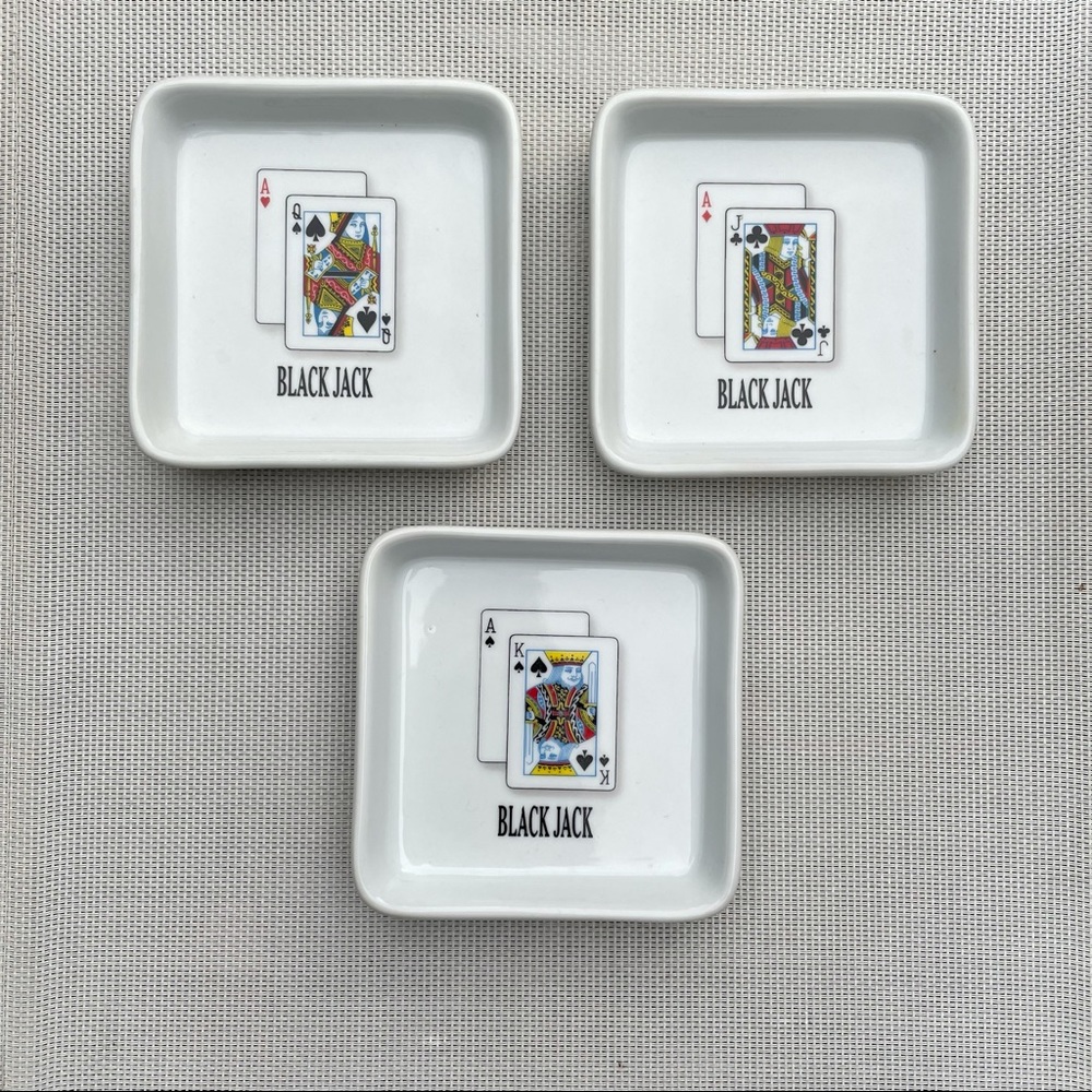 Black Jack Set of Three Serving Dishes